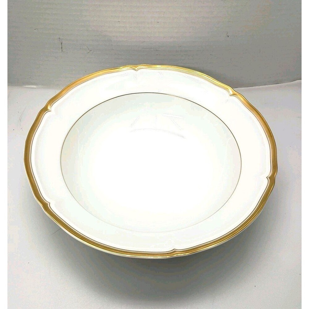 Mikasa Hyde Rim Fruit Bowl Park Platinum Fine China Dinnerware White